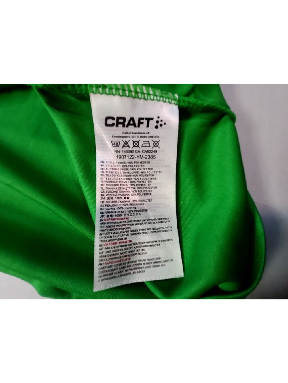 Craft Womens Green Crew neckLong Sleeve Performance Shirt M Polyester Breathable - Picture 7 of 8